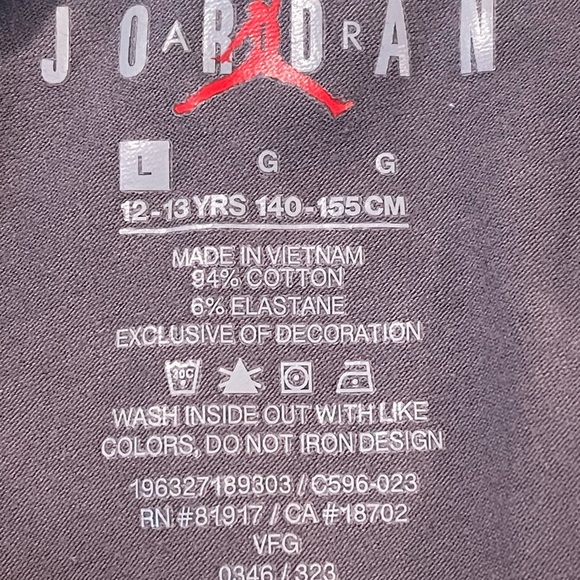 Jordan Black and Pink‎ Kids Leggings - Picture 4 of 4